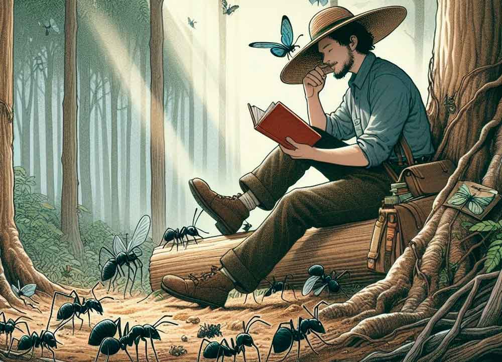 El hombre y la hormiga