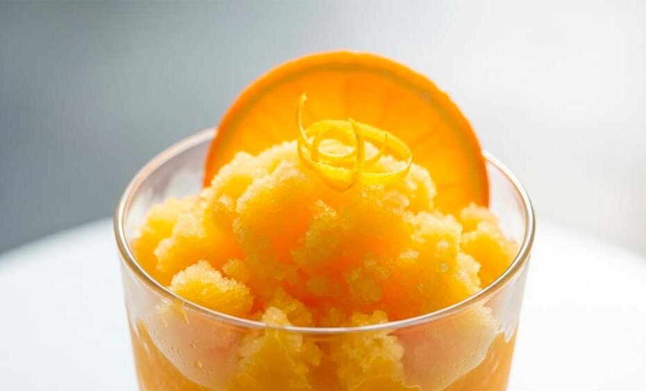 granita de naranja