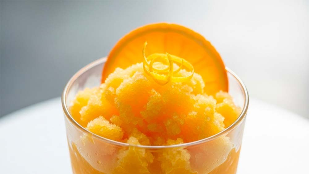 granita de naranja