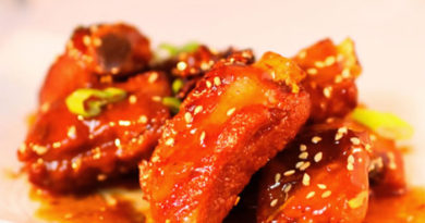 Costillitas de cerdo en salsa agridulce
