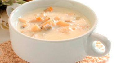 Sopa de almejas, para el frío
