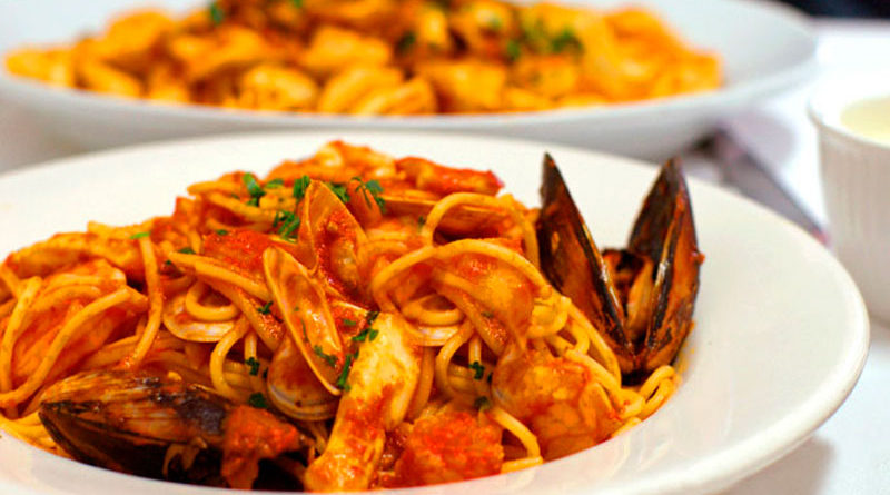pasta en salsa pescatore