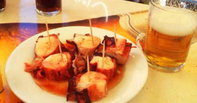 Pulpo horneado murciana