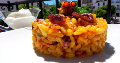 Cómo hacer arroz con pulpo