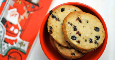 Galletas de ron con pasas