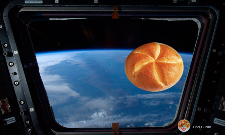 Hacer pan en el espacio, buscando el pan sin migajas