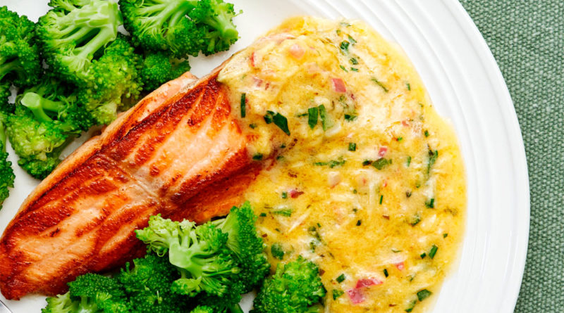 Salmón con salsa vaquera