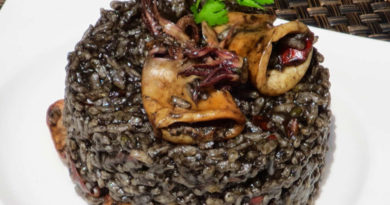 Arroz negro con calamares
