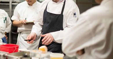 El uniforme tradicional de chef profesional