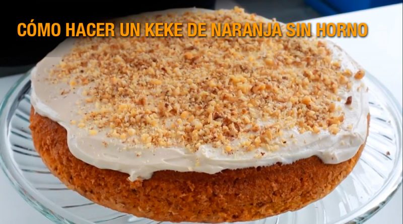 Cómo hacer un keke de zanahoria sin horno