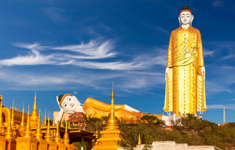 Laykyun Sekkya, Myanmar. Las estatuas más altas del mundo