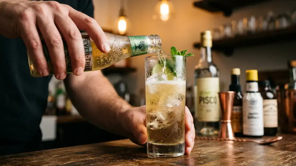 Preparación paso a paso del chilcano de pisco casero