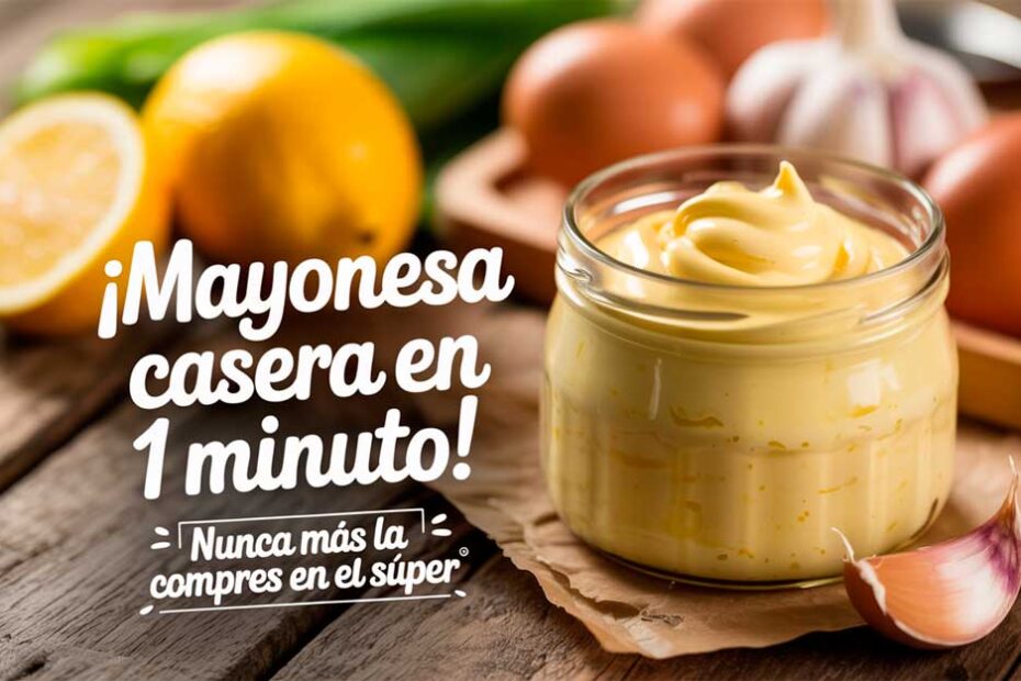 Cómo hacer mayonesa casera perfecta en un minuto