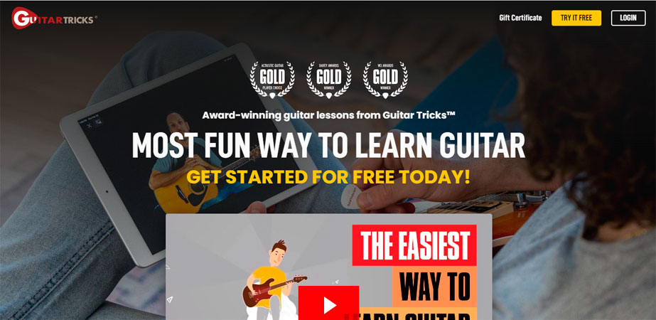 Guitar Tricks Las mejores páginas para aprender guitarra eléctrica online
