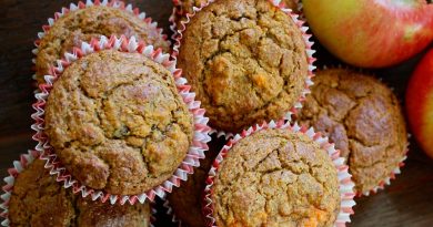 Receta para hacer muffins de manzana