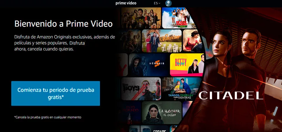 Amazon Prime Video Las mejores páginas legales para ver películas online