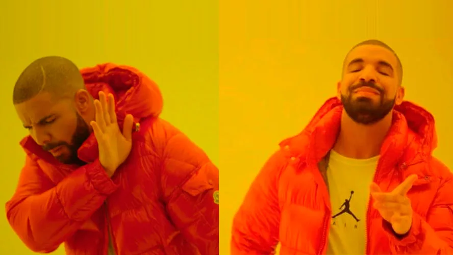 Drake Hotline Bling Los 20 memes más famosos en Internet