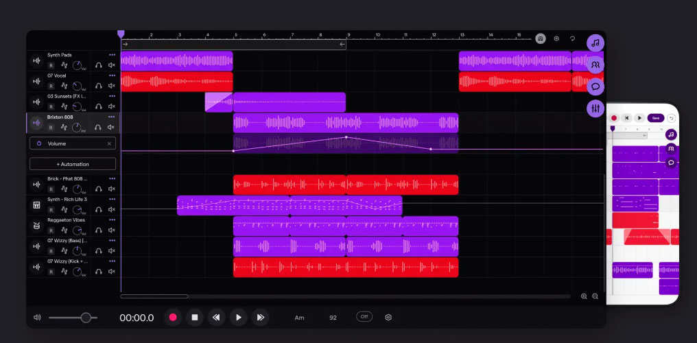 Soundtrap mejores programas para crear música fácil en Windows