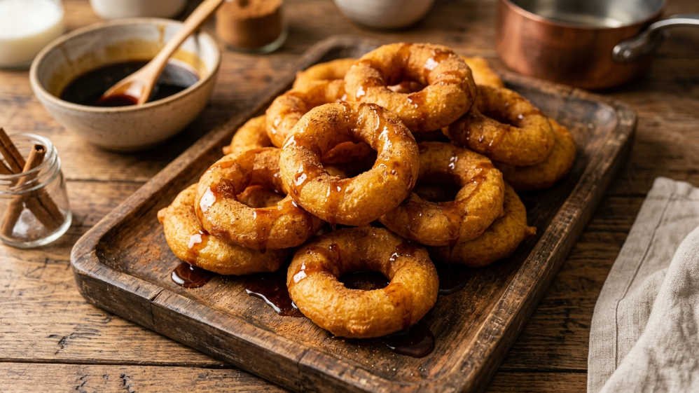 Picarones peruanos en cantidad para fiestas y reuniones