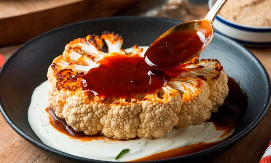 Cómo hacer coliflor Char Siu