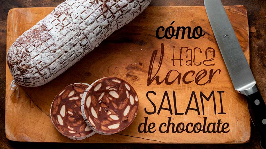 Cómo hacer salami de chocolate