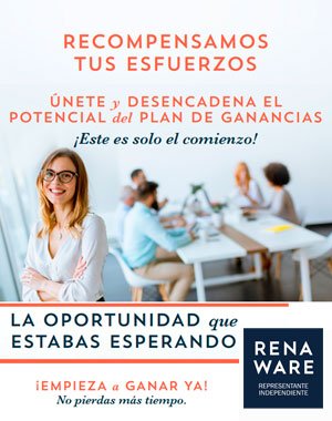 Oportunidad de unirte a mi equipo de R.I. Rena Ware Perú