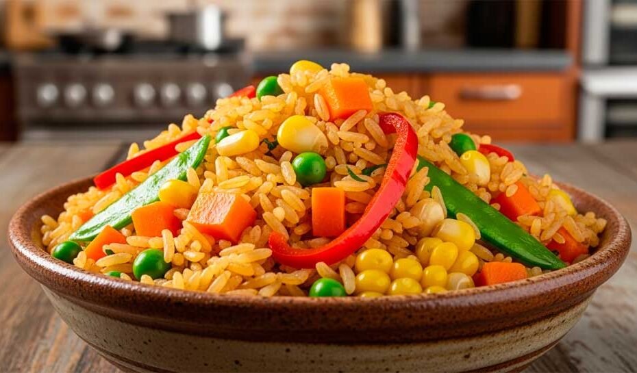 Arroz a la jardinera: receta peruana fácil, saludable y colorida