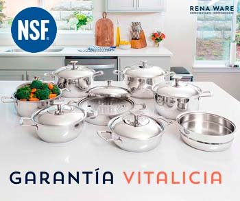 Sartenes y ollas de acero inoxidable certificacion NSF y garantia vitalicia