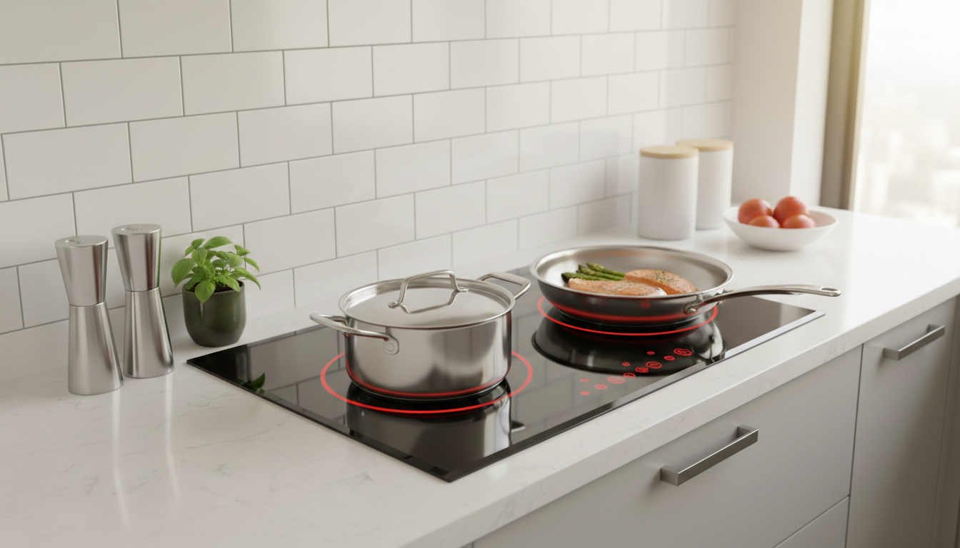 Cocina de inducción para depa en Perú: cómo elegirla, cuánto consume y qué ollas sirven (Guía 2026)