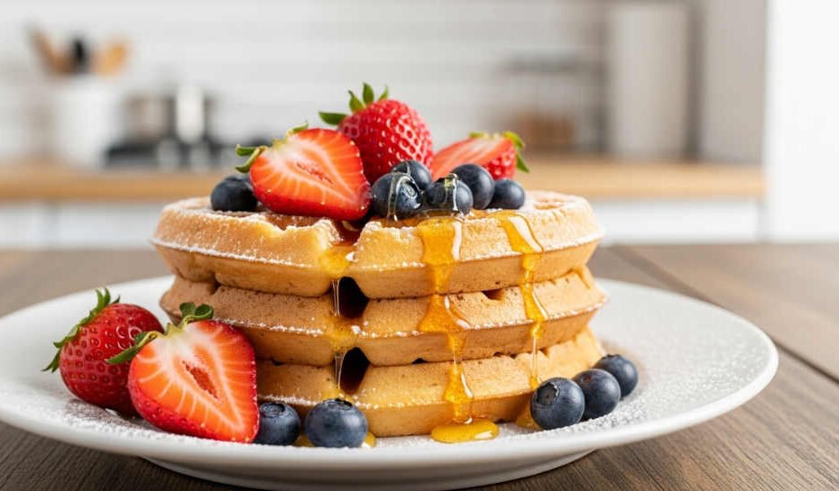 Cómo hacer waffles caseros