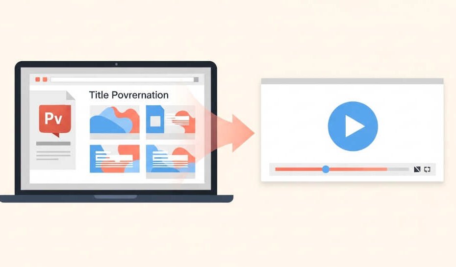 Cómo convertir una presentación de PowerPoint en video sin saber editar