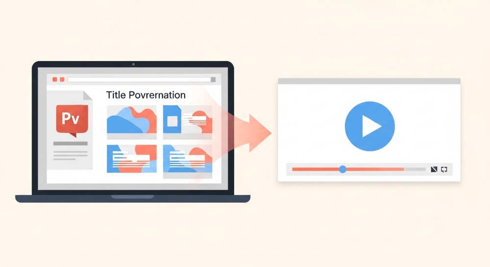 Cómo convertir una presentación de PowerPoint en video sin saber editar