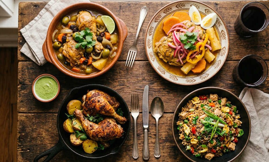 Cuatro recetas de pollo peruano: estofado, escabeche, olla y chaufa de quinua