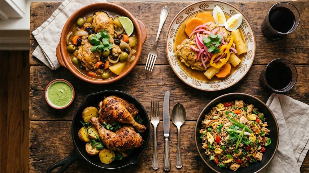 Cuatro recetas de pollo peruano: estofado, escabeche, olla y chaufa de quinua