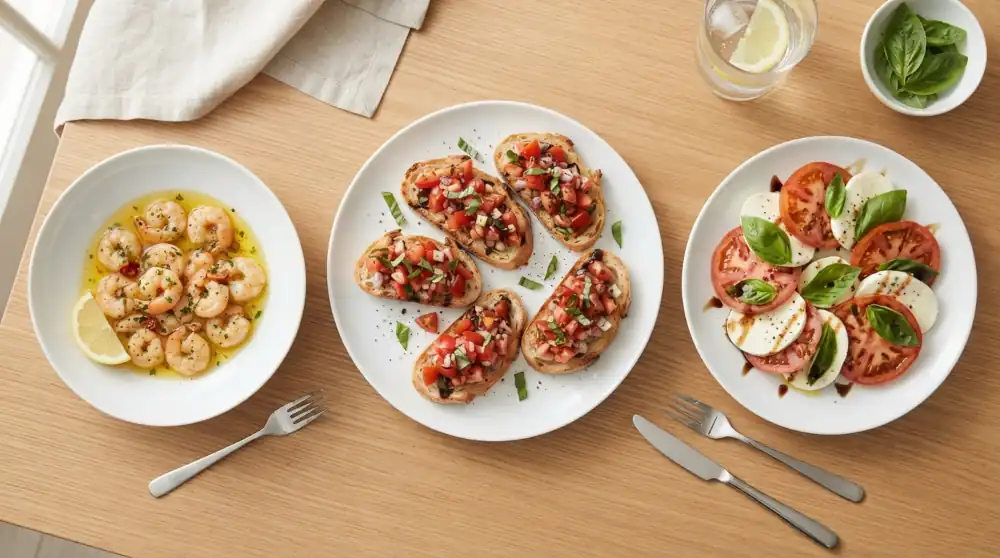Entrantes fáciles y elegantes para una cena en casa