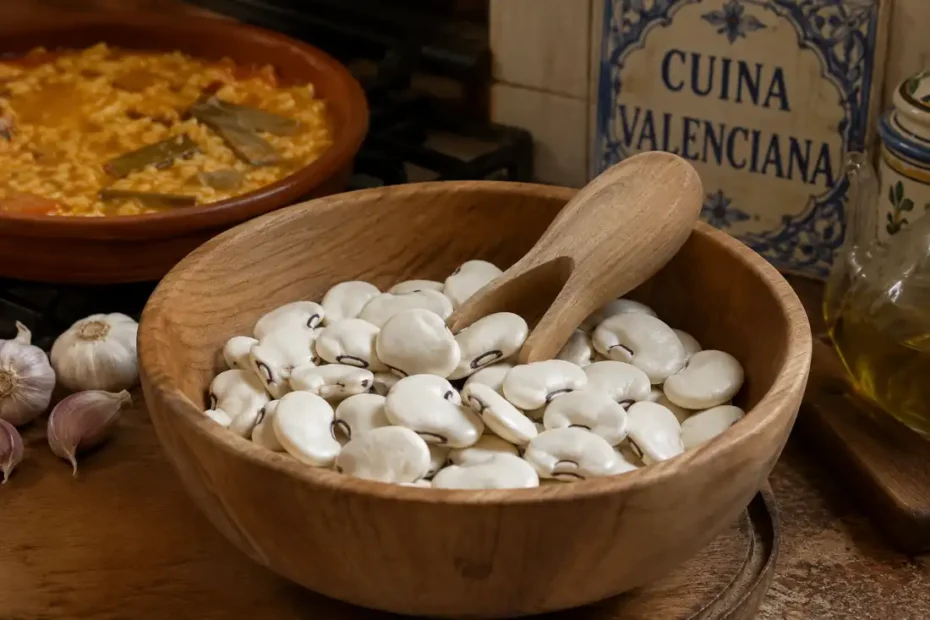 Garrofón en mesa