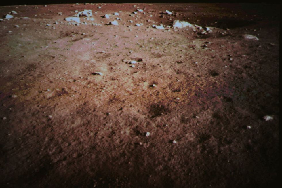 Fotos desde la luna tomada hoy 14 de diciembre 2013 por la sonda china Chang´e 3